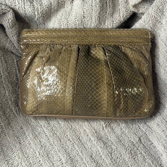Vintage Genuine Snakeskin Clutch or Crossbody Bag “Aspects” Beautiful Condition - Picture 1 of 16